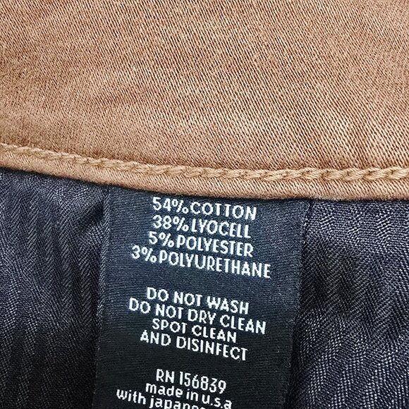 Monfrere - 33 Preston Cargo Pants Slim Fit Stretch Utility Coated Toffee $328 - Picture 6 of 8